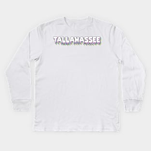 Tallahassee Retro Drippy Kids Long Sleeve T-Shirt